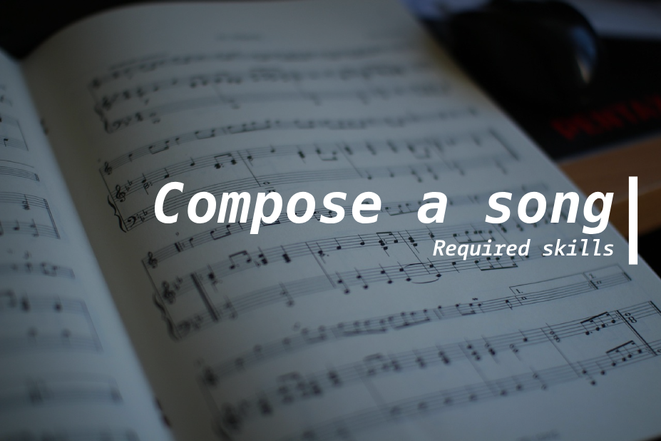 音楽制作・作曲必須スキルのイメージ
